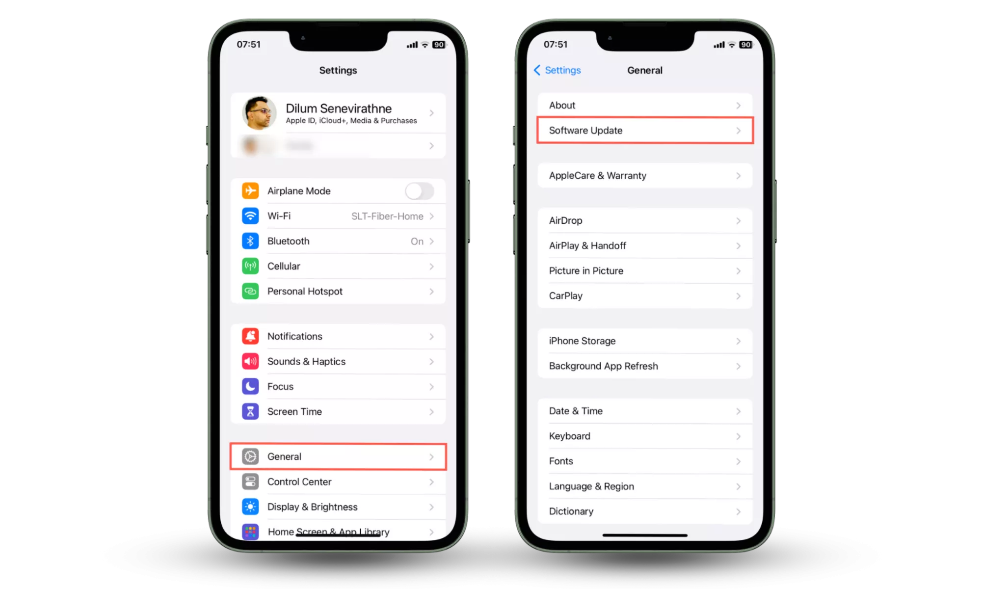 Screenshots that demonstrate how to update the system software on an - How To Get My Phone To Stop Glitching