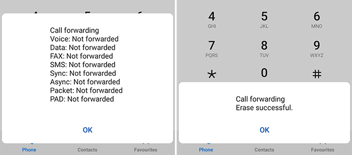 *#61# is a number to check if a phone is tapped *#61# is a number to check if a phone is tapped
