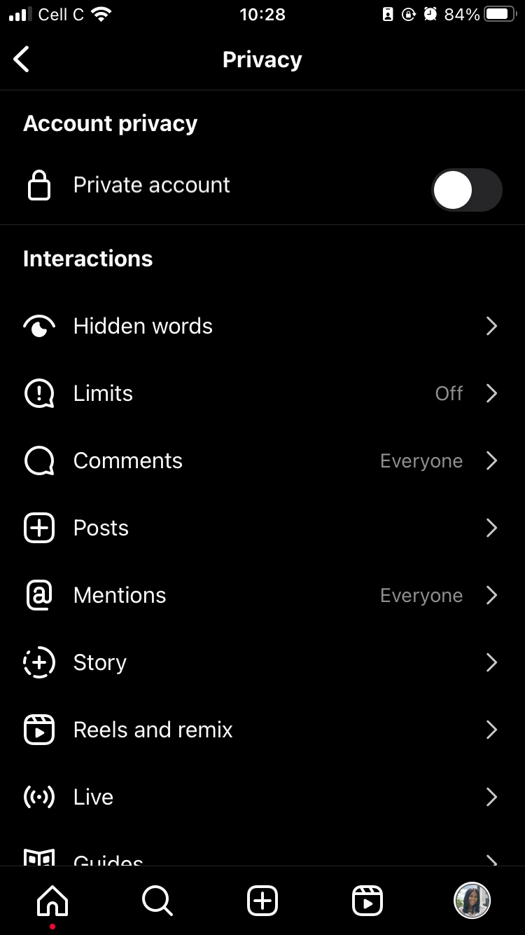 Instagram privacy settings Instagram privacy settings