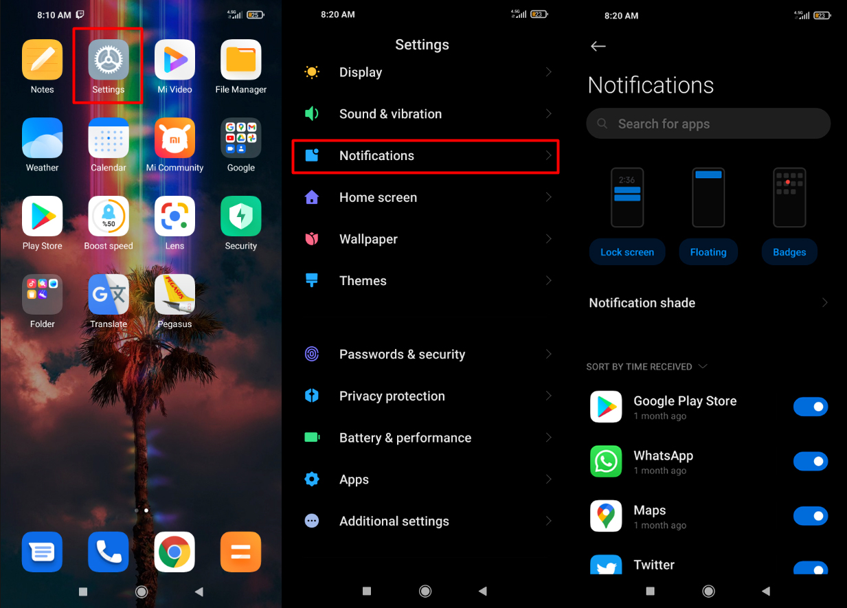 These Android screenshots show how to enhance privacy by stopping unknown apps from sending your notifications via Settings. These Android screenshots show how to enhance privacy by stopping unknown apps from sending your notifications via Settings.