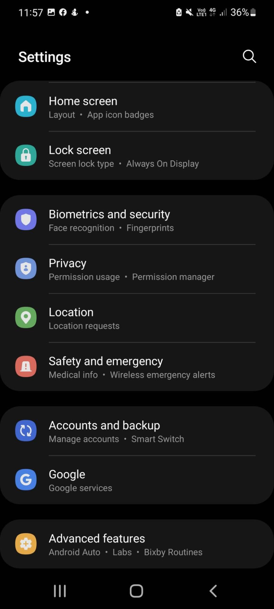 Select Biometrics and security.