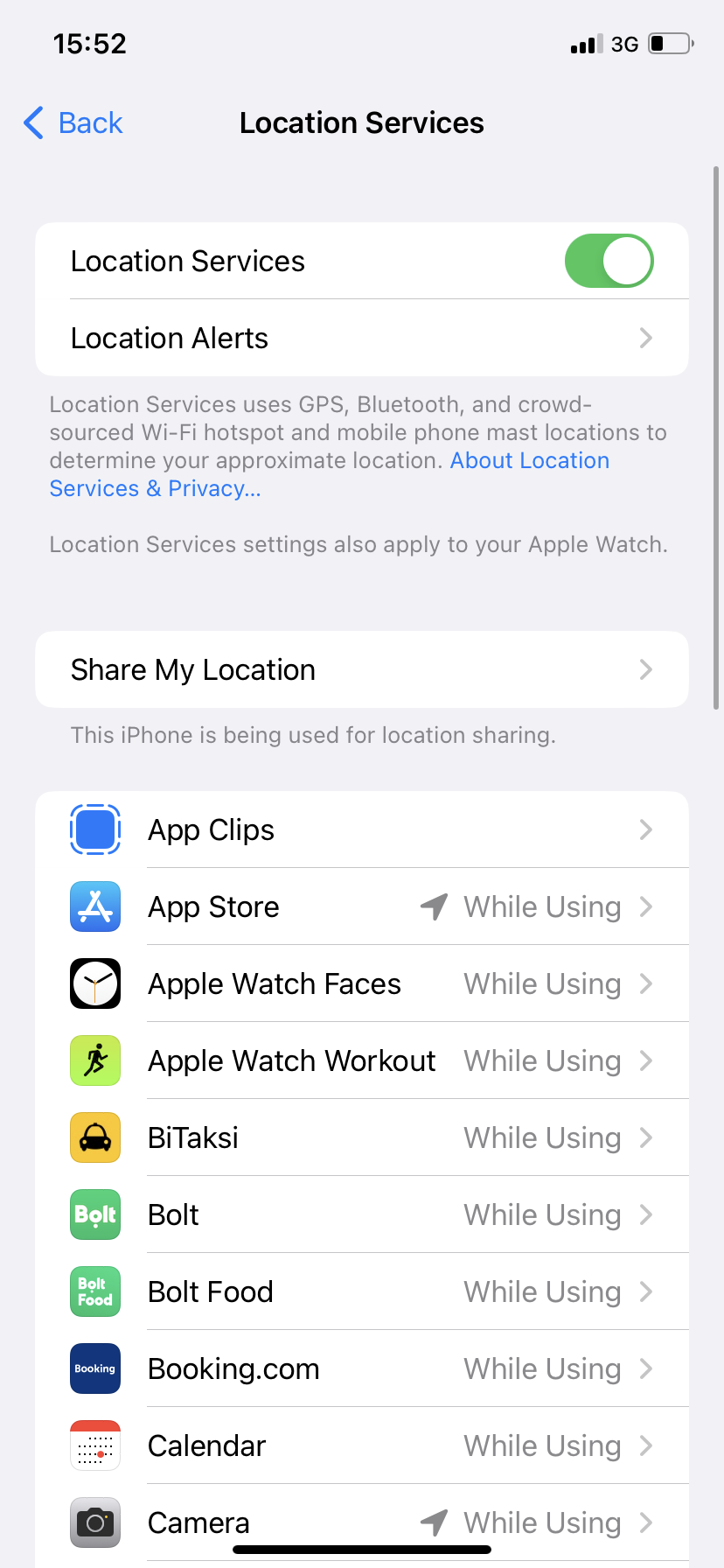 Go Settings > Privacy & Security and then click Location service to turn off location on iPhone.