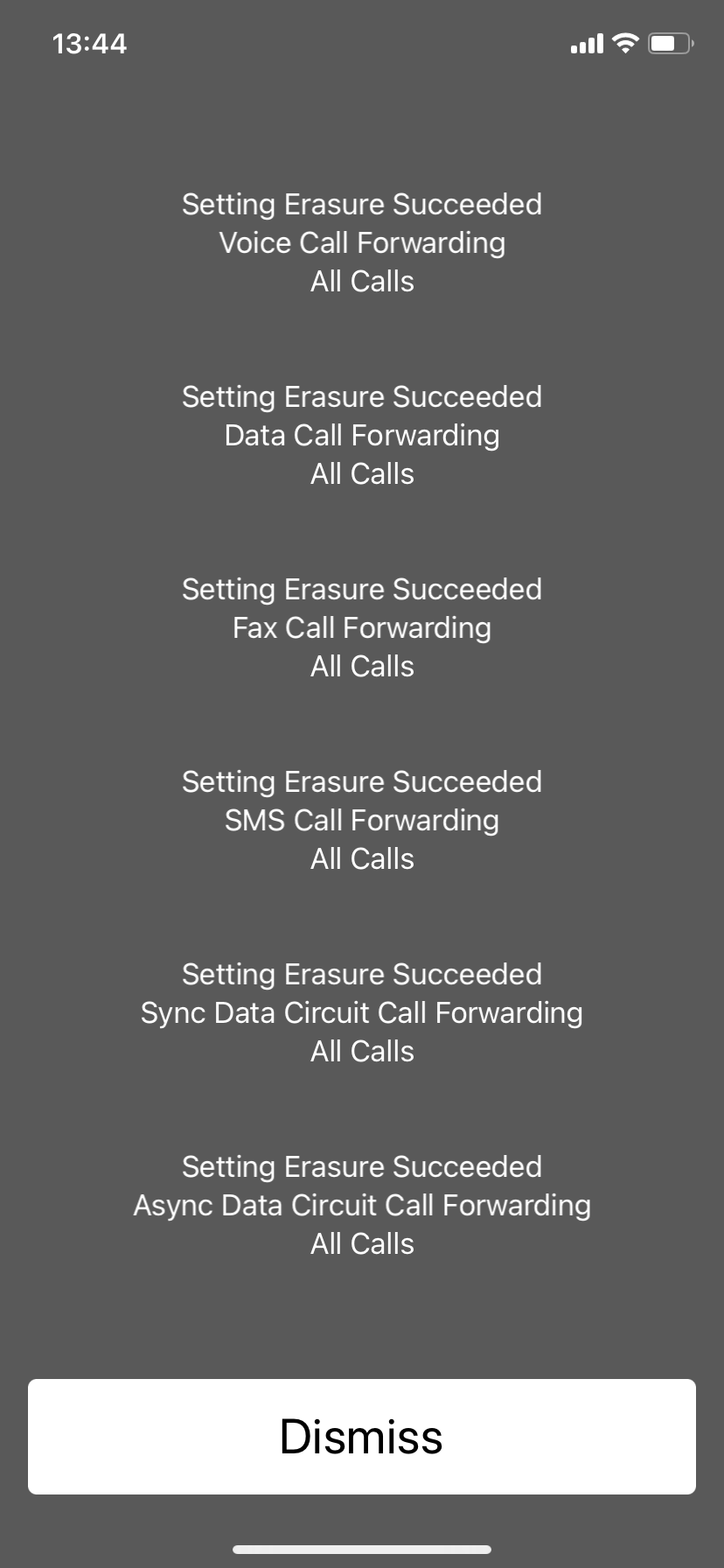 Code to turn off all forms of phone redirection Code to turn off all forms of phone redirection
