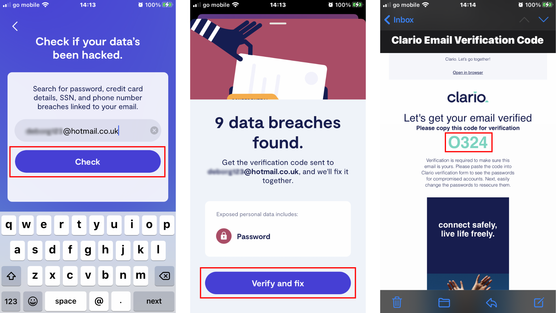 Clario Security Breach monitor. Clario Security Breach monitor.