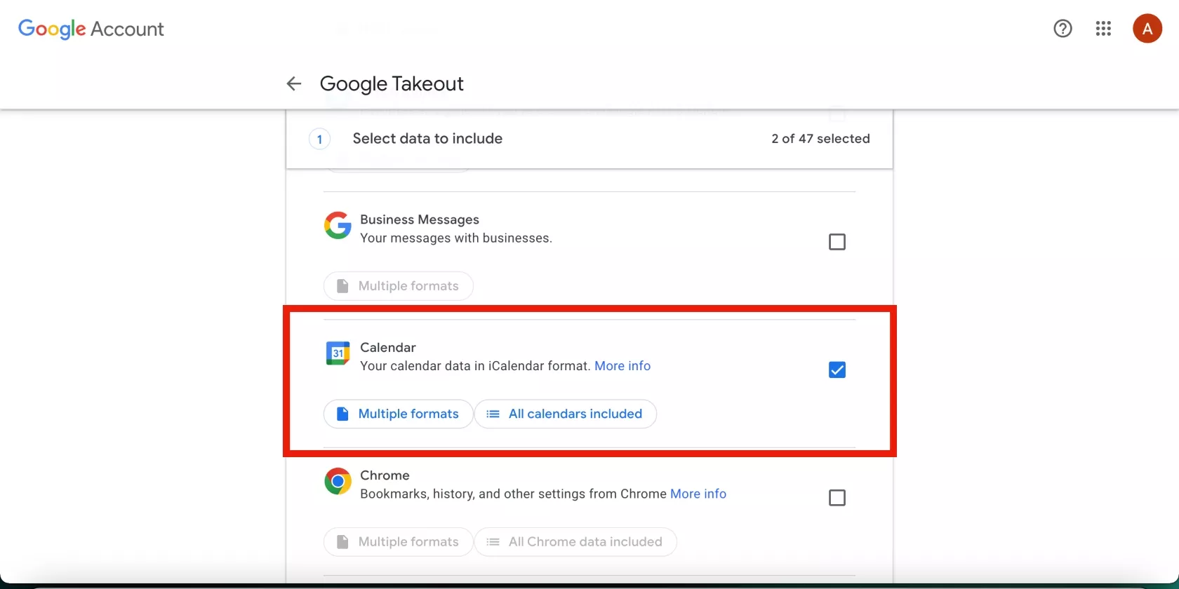 How to download all your data from a Google account 