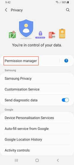 Android privacy settings Android privacy settings