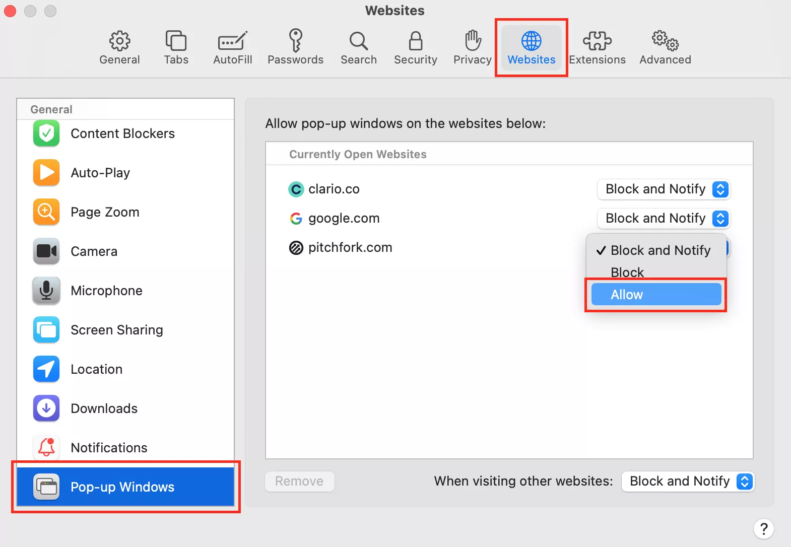 How Allow Pop-Ups on Mac & Chrome)