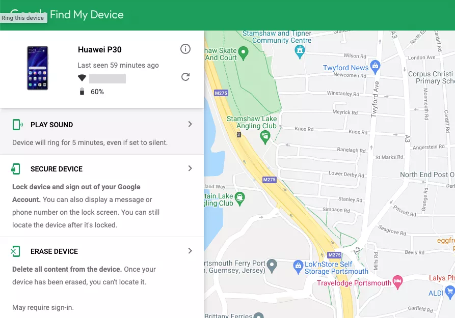 Android Device Manager - finds my phone but does not ring ?
