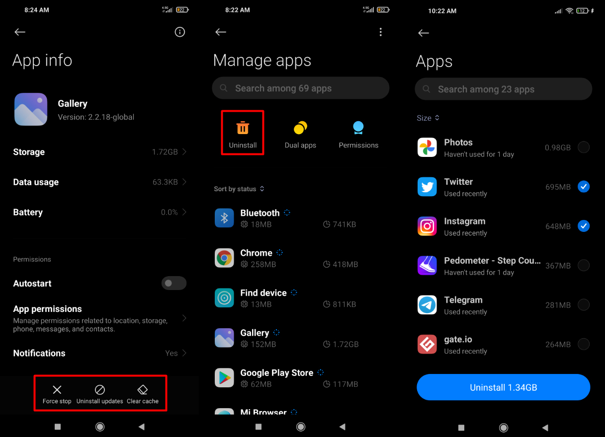 These Android screenshots show how to completely delete malicious apps from your phone via the Manage Apps console in Settings. These Android screenshots show how to completely delete malicious apps from your phone via the Manage Apps console in Settings.