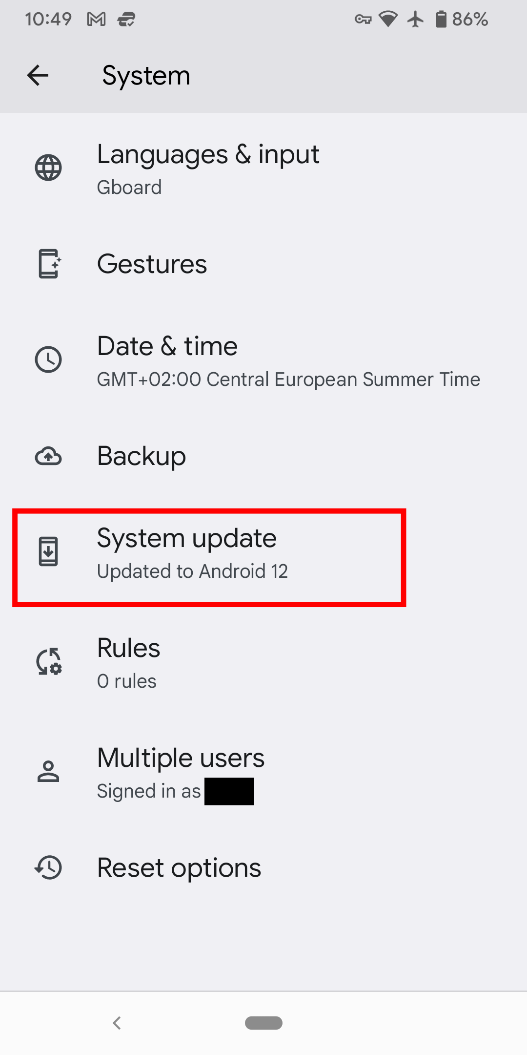 Android System Update