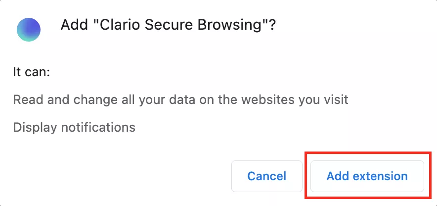 adding Clario browser extension