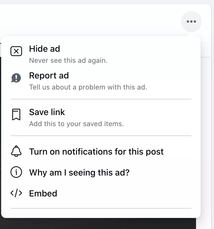 hide facebook ads