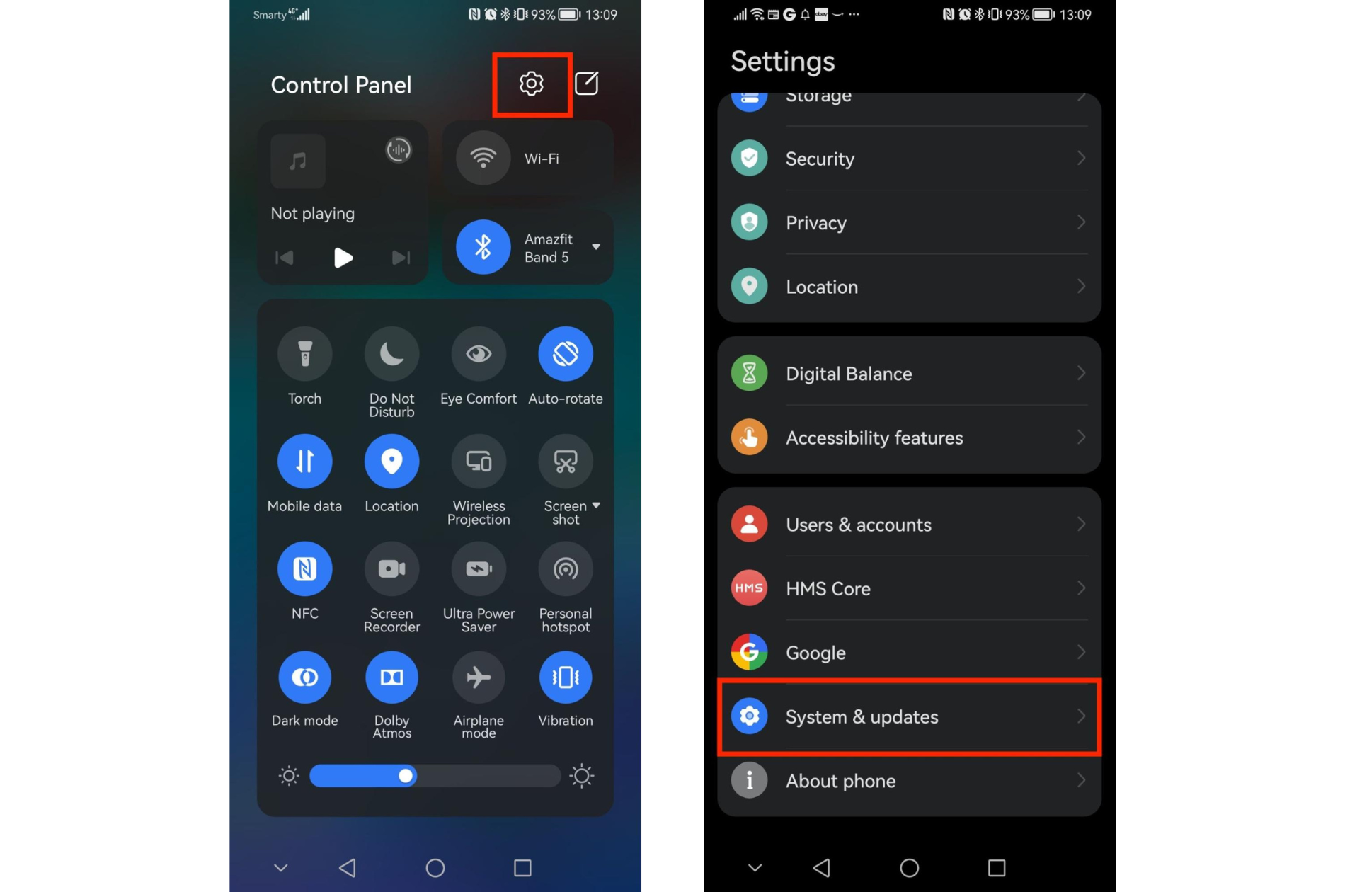 System & updates System & updates