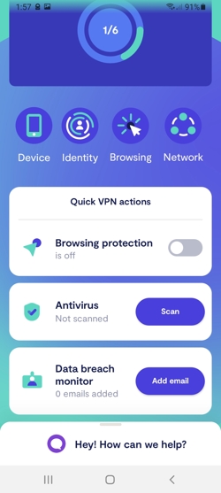 switch on Browsing Protection in Clario app switch on Browsing Protection in Clario app