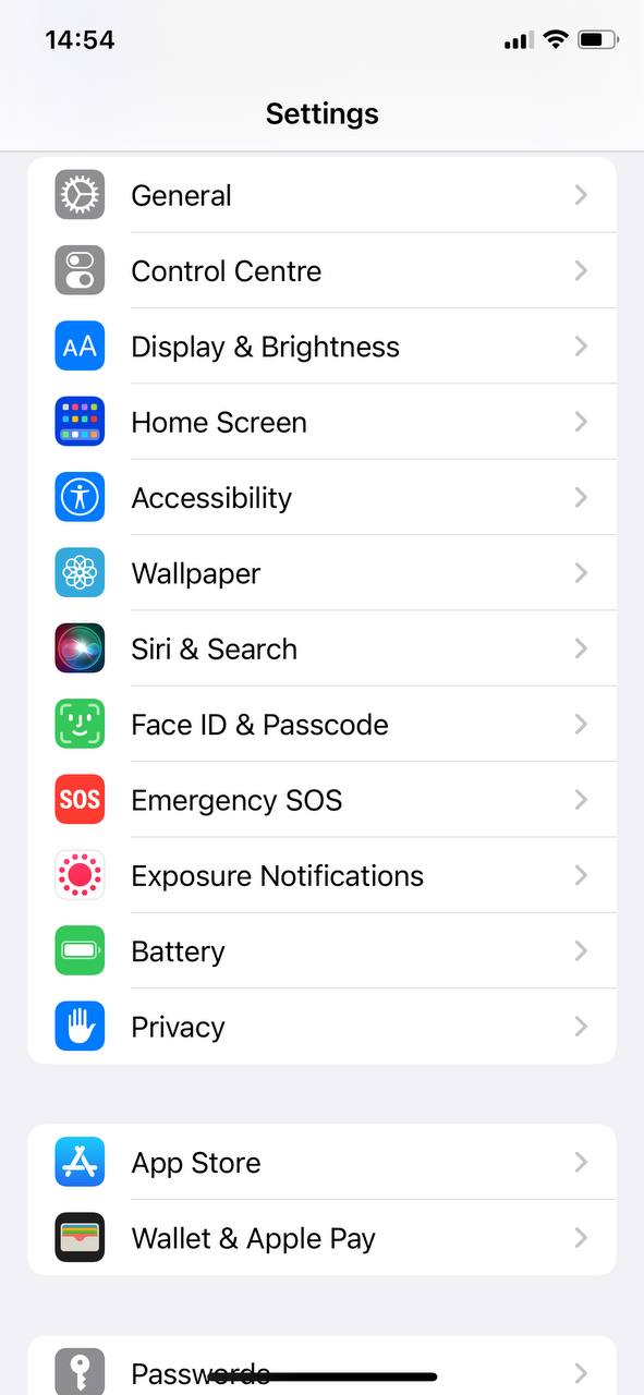 Go to Face ID/ Touch ID & Passcode Go to Face ID/ Touch ID & Passcode