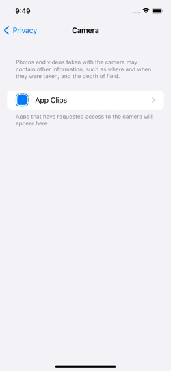 iOS camera permissions iOS camera permissions