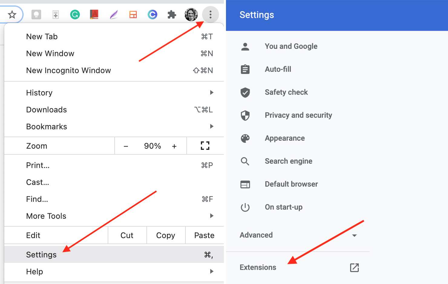 Manage your Chrome extensions Manage your Chrome extensions