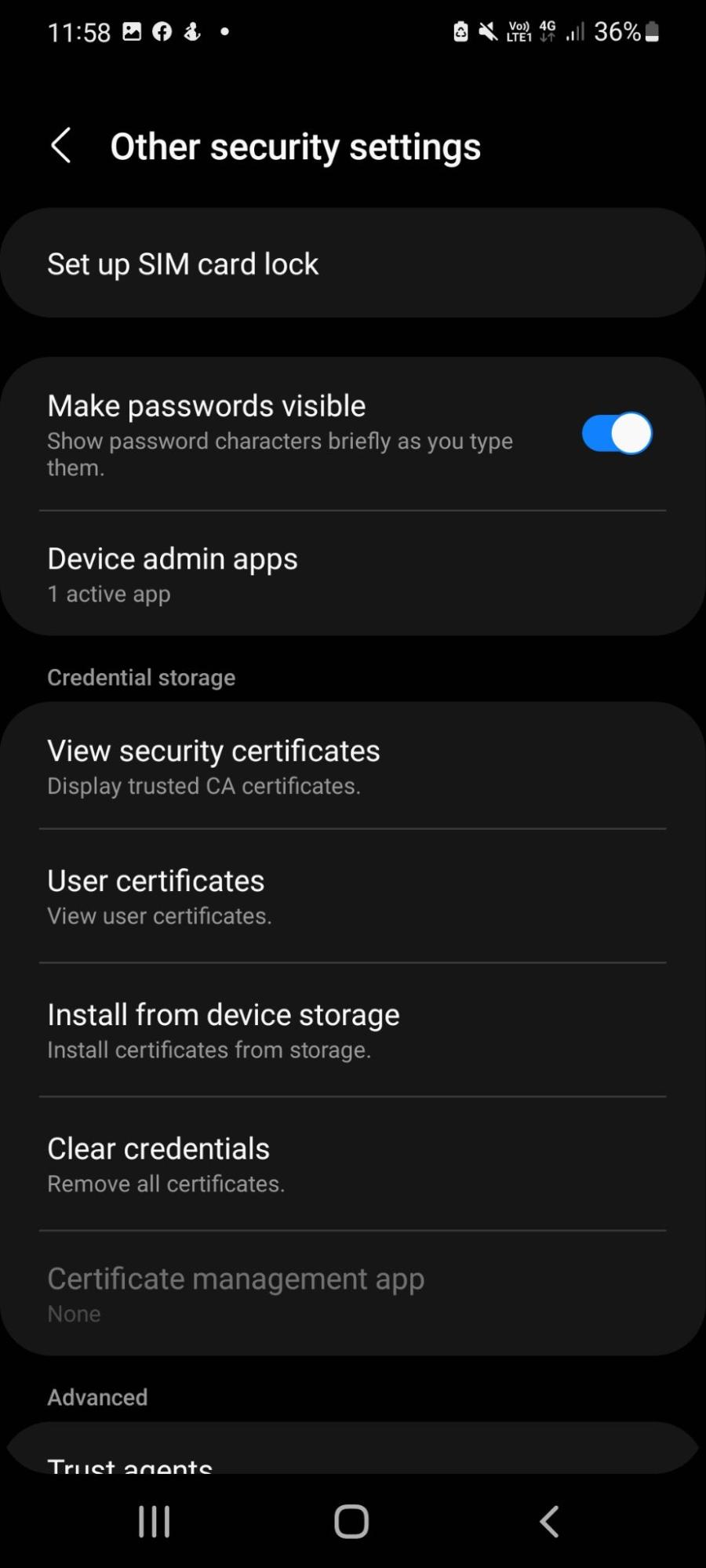 Select Set up SIM card lock