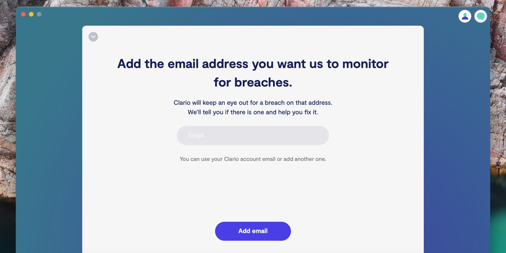 Clario add email option for data breach monitor Clario add email option for data breach monitor