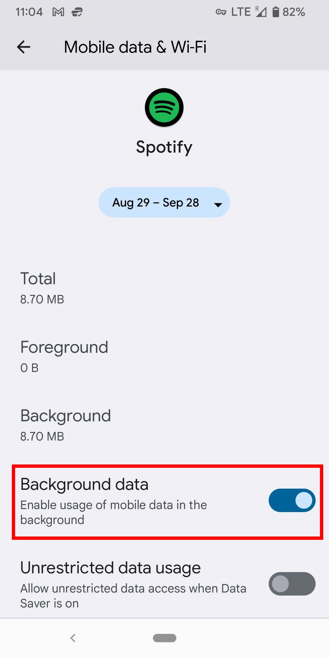 Android Toggle Background Data Off for Apps