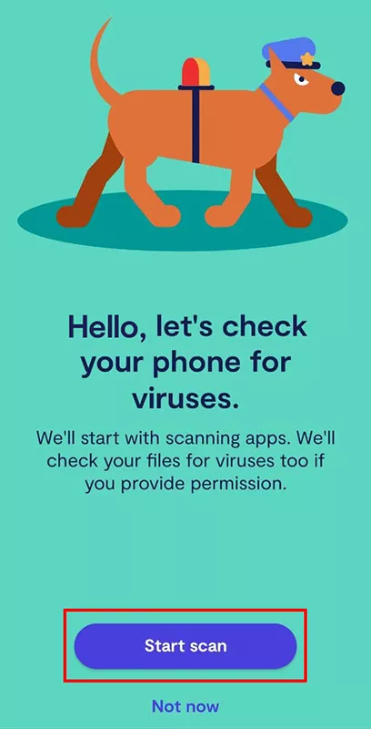 Scan your phone for malware