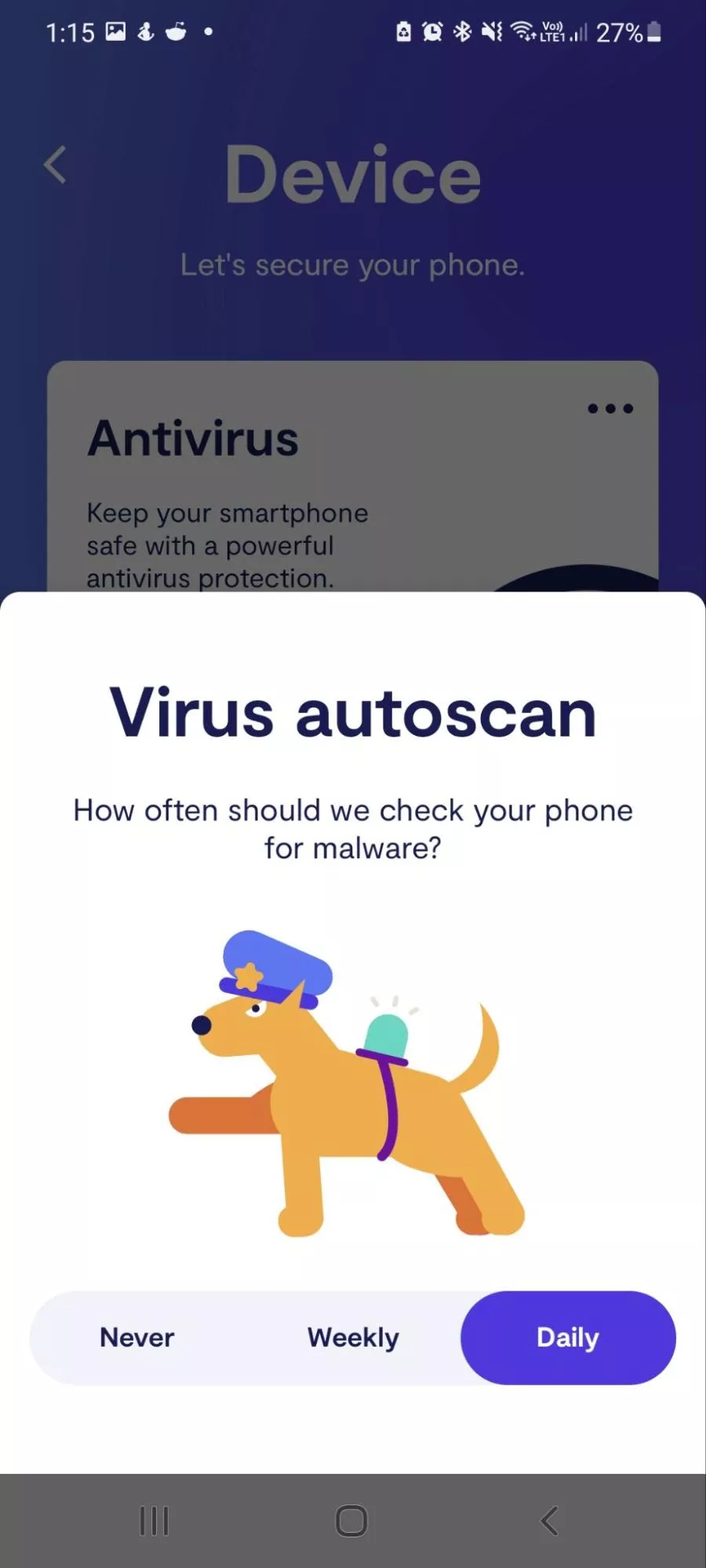 Set up virus autoscan in Clario