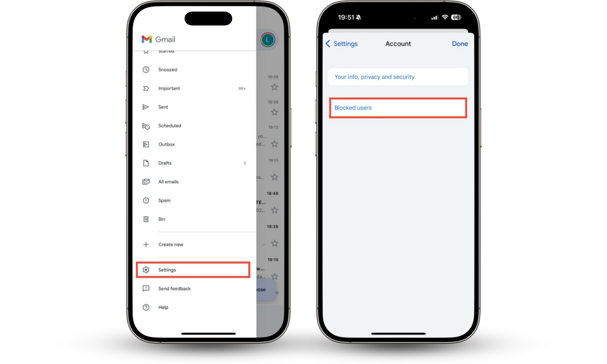 Instructions on how to check blocked senders in Gmail on an iPhone or Android. Instructions on how to check blocked senders in Gmail on an iPhone or Android.