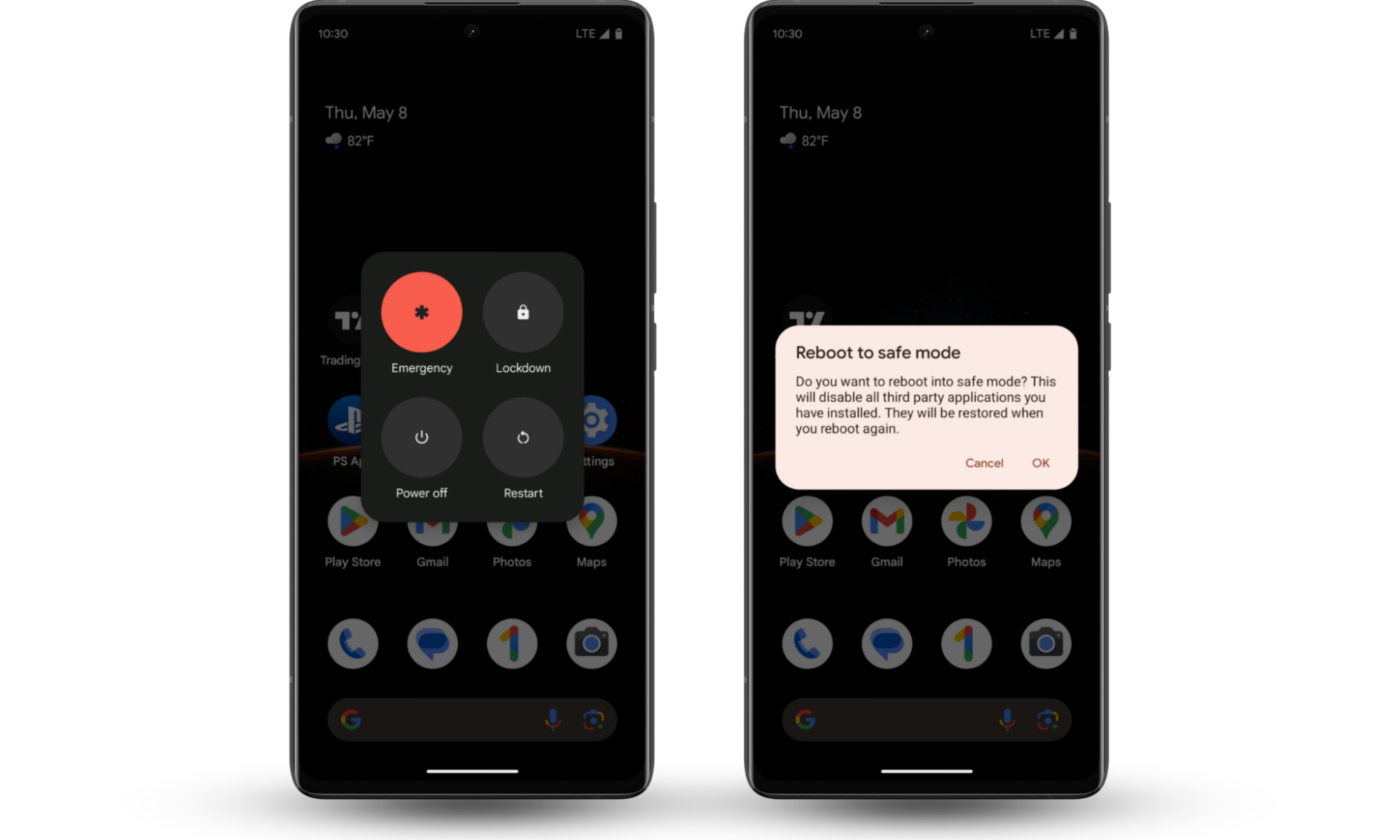 These Android screenshots show how to stop unwanted apps from automatically downloading by booting your phone into Safe Mode. These Android screenshots show how to stop unwanted apps from automatically downloading by booting your phone into Safe Mode.