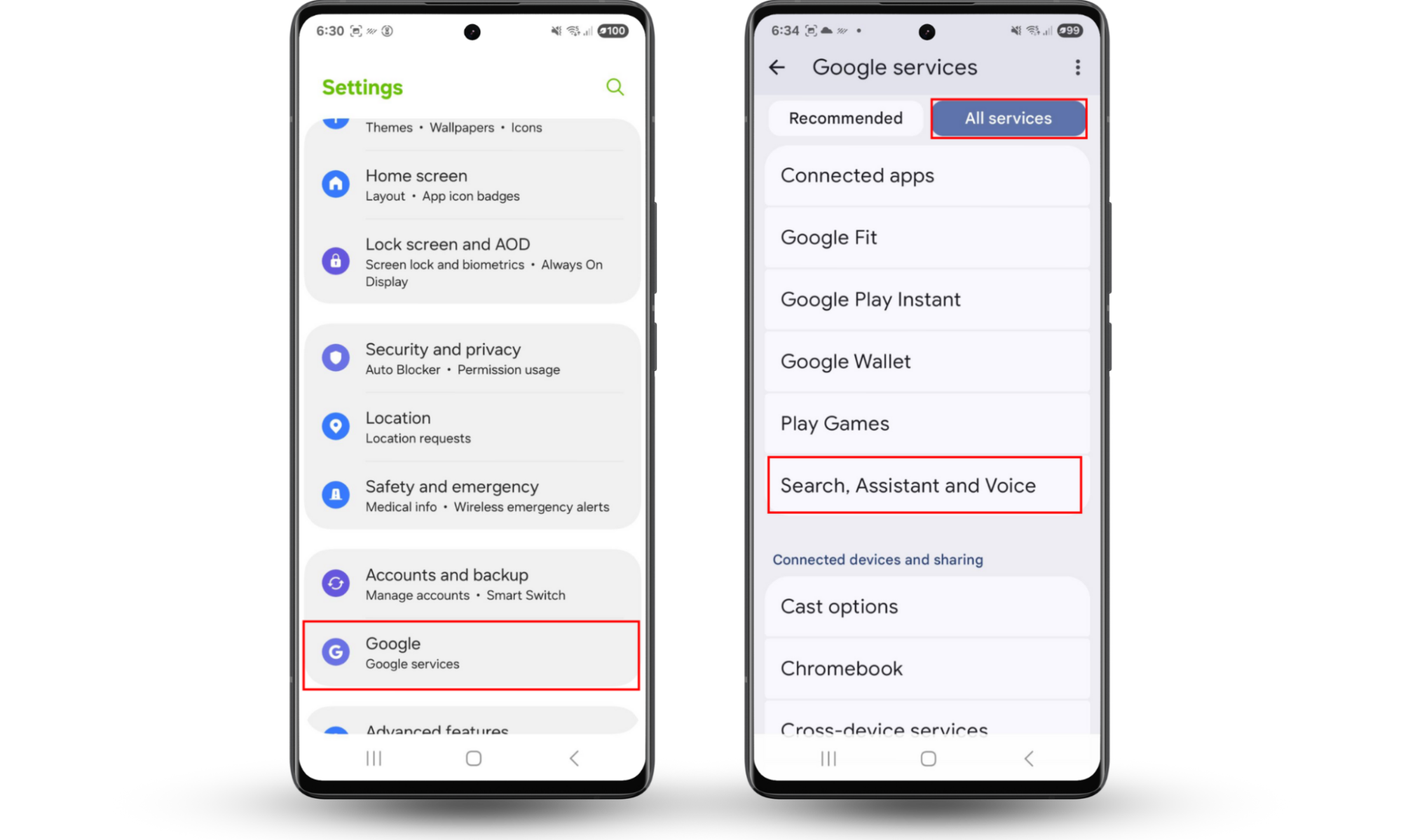 Is your phone listening to you? Delete your Voice Match settings to stop it. Go to Settings > Google > Search, Assistant and Voice to get started. Is your phone listening to you? Delete your Voice Match settings to stop it. Go to Settings > Google > Search, Assistant and Voice to get started.