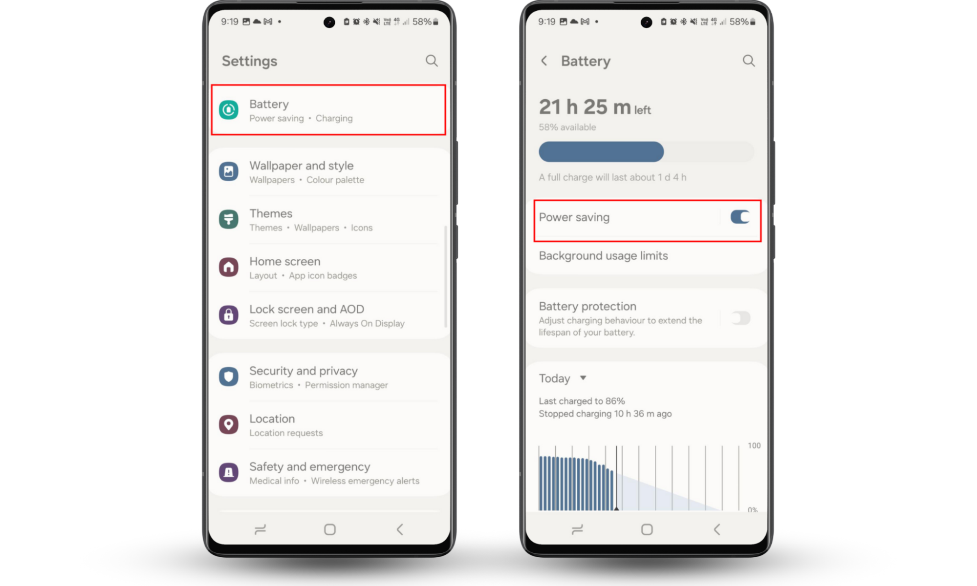 To prevent your phone's battery dying so fast, turn on Power saving mode. Go to Settings > Battery and toggle on Power saving. To prevent your phone's battery dying so fast, turn on Power saving mode. Go to Settings > Battery and toggle on Power saving.