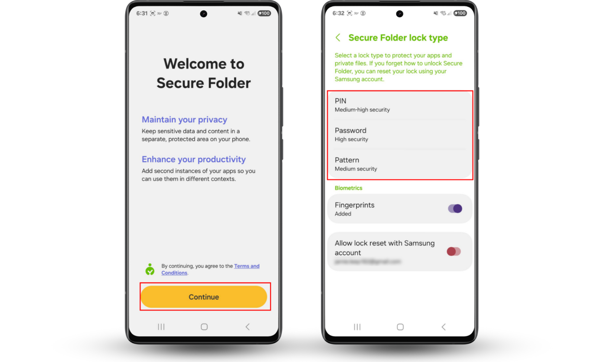 To hide apps on your Android phone, use a Secure Folder. Once in Secure Folder settings, press continue, add your biometrics, and follow the instructions on screen. To hide apps on your Android phone, use a Secure Folder. Once in Secure Folder settings, press continue, add your biometrics, and follow the instructions on screen.