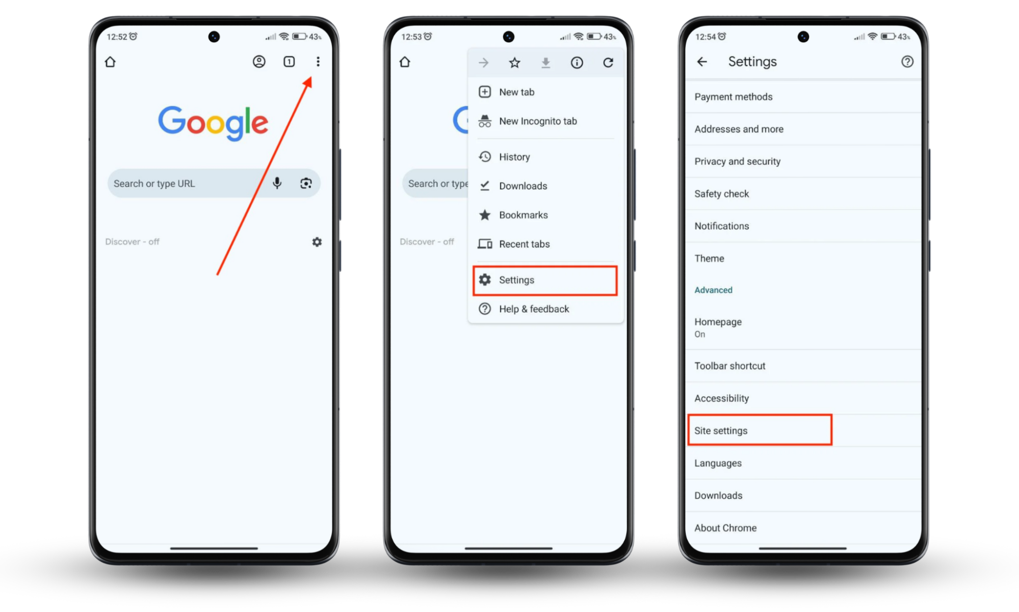 The Chrome settings interface on an Android shows the option to block third-party cookies to protect against someone spying on your internet activity. The Chrome settings interface on an Android shows the option to block third-party cookies to protect against someone spying on your internet activity.