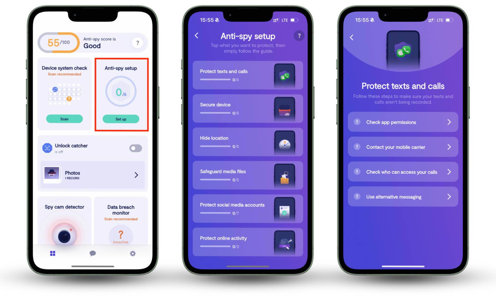 These Clario screenshots show how to run an Anti-Spy Setup to enhance your privacy in addition to changing the location on your iPhone. These Clario screenshots show how to run an Anti-Spy Setup to enhance your privacy in addition to changing the location on your iPhone.