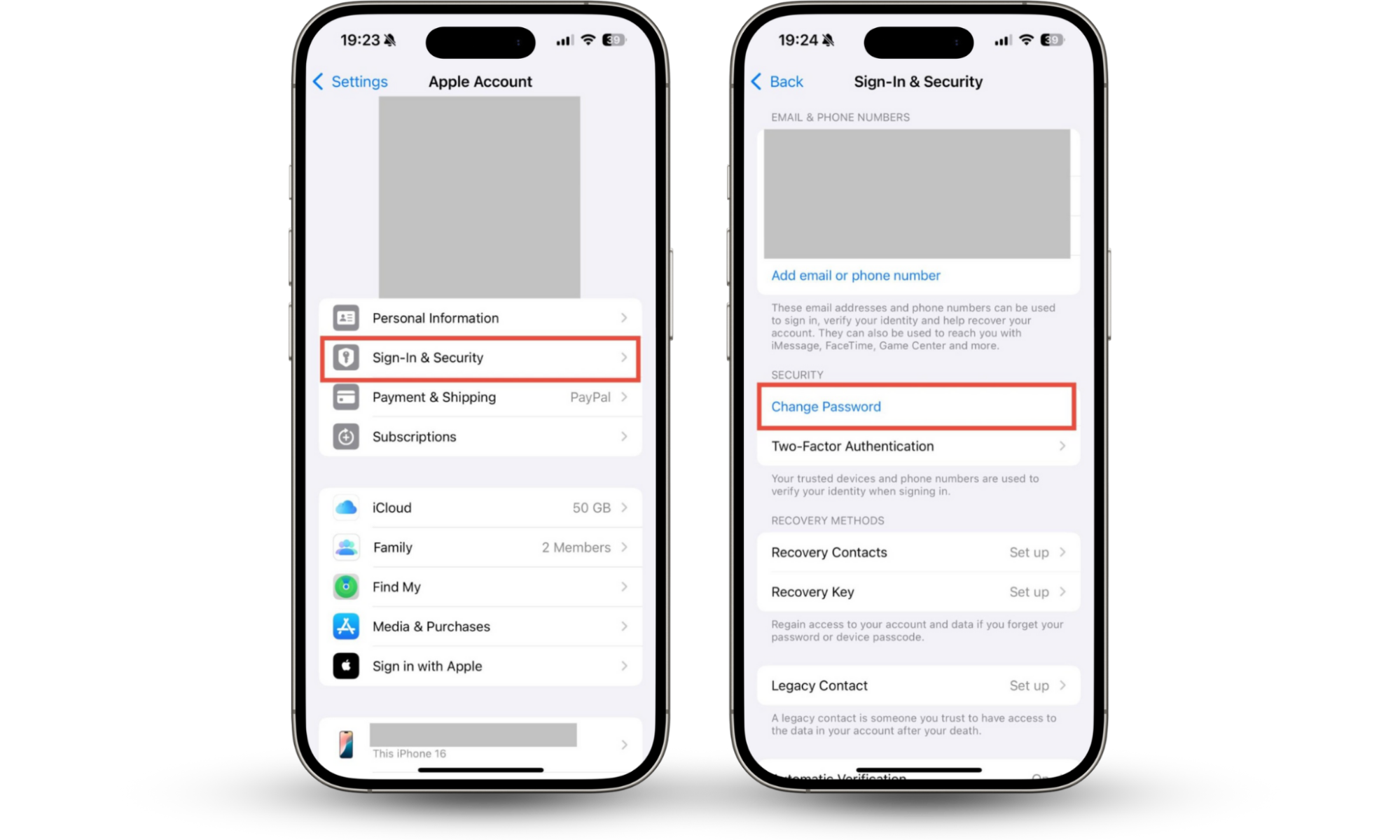 The steps needed to change an Apple Account password on an iPhone. If you can't turn off Find My iPhone because you don't remember your password, reset it. The steps needed to change an Apple Account password on an iPhone. If you can't turn off Find My iPhone because you don't remember your password, reset it.