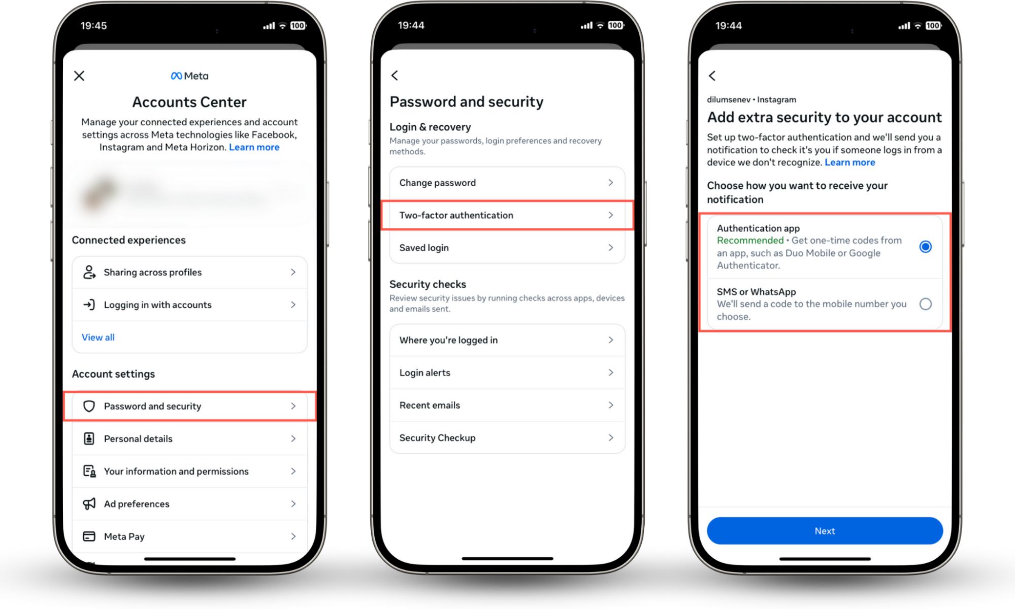 Enable two-factor authentication to prevent Instagram from being hacked and the email changed. Enable two-factor authentication to prevent Instagram from being hacked and the email changed.