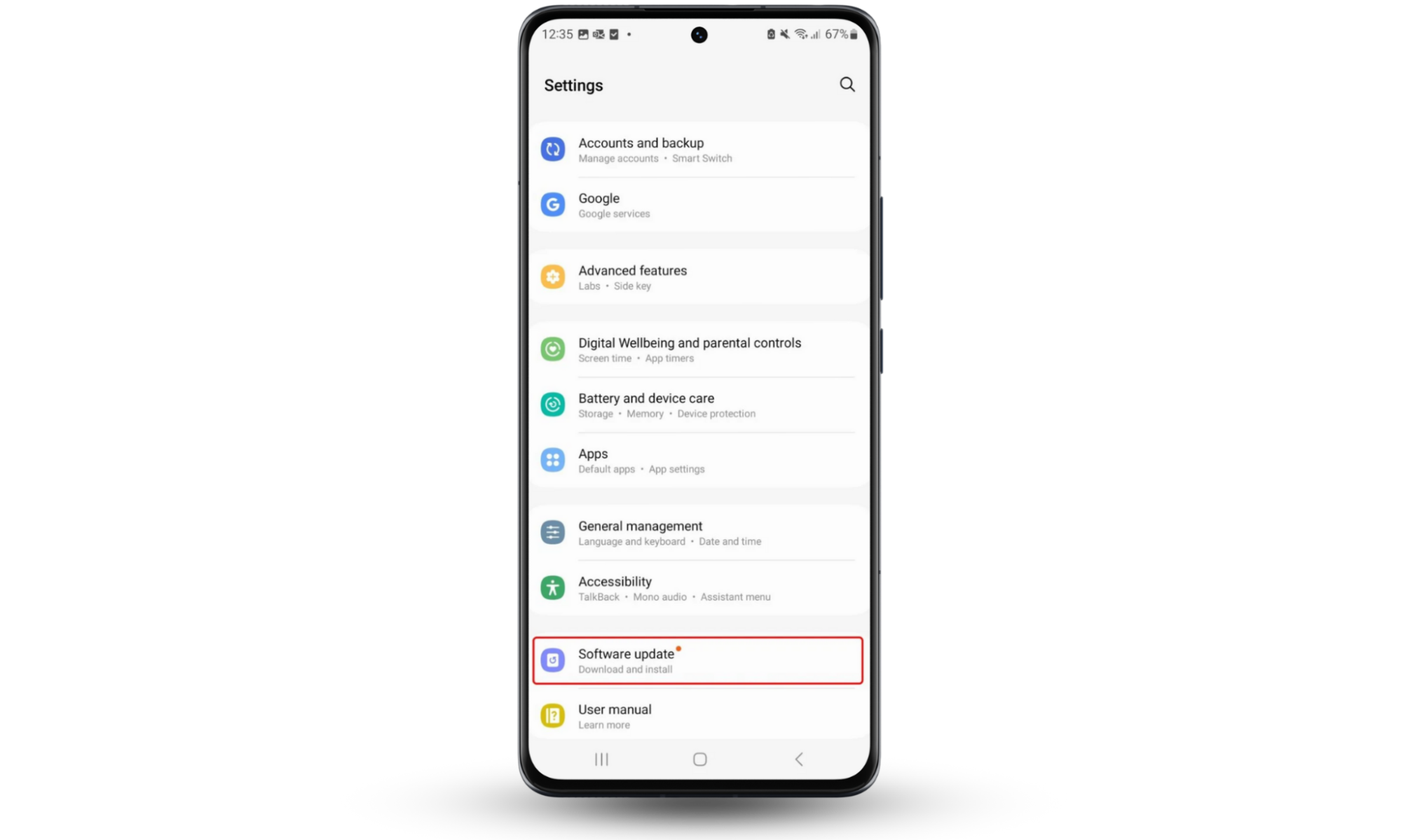 The Settings app on Android, with Software update highlighted. It's possible to delete malware from Android, but reduce the risk of issues by keeping your phone updated. The Settings app on Android, with Software update highlighted. It's possible to delete malware from Android, but reduce the risk of issues by keeping your phone updated.