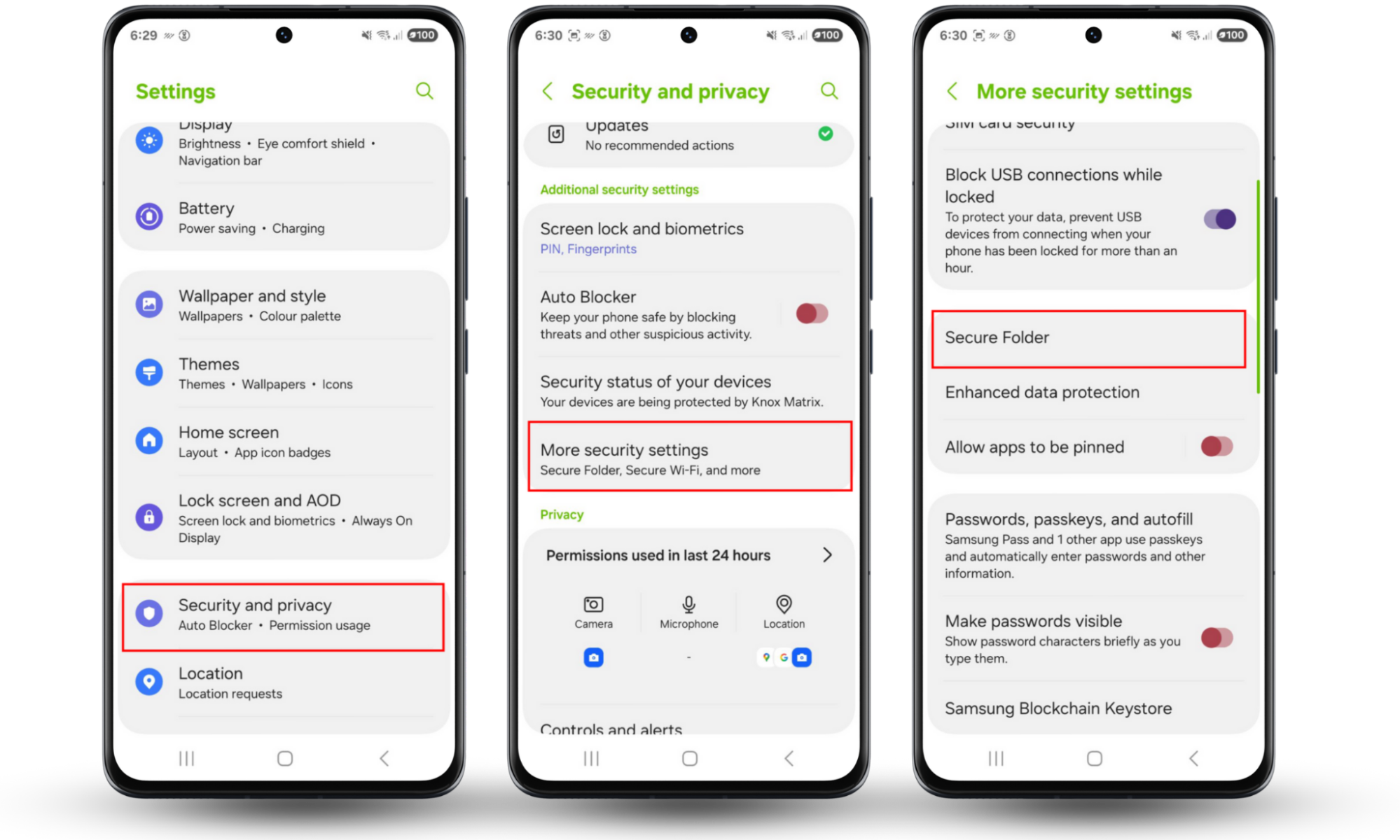To hide apps on your Android phone, use a Secure Folder. Start by opening Settings > Security and privacy > Secure Folder. To hide apps on your Android phone, use a Secure Folder. Start by opening Settings > Security and privacy > Secure Folder.
