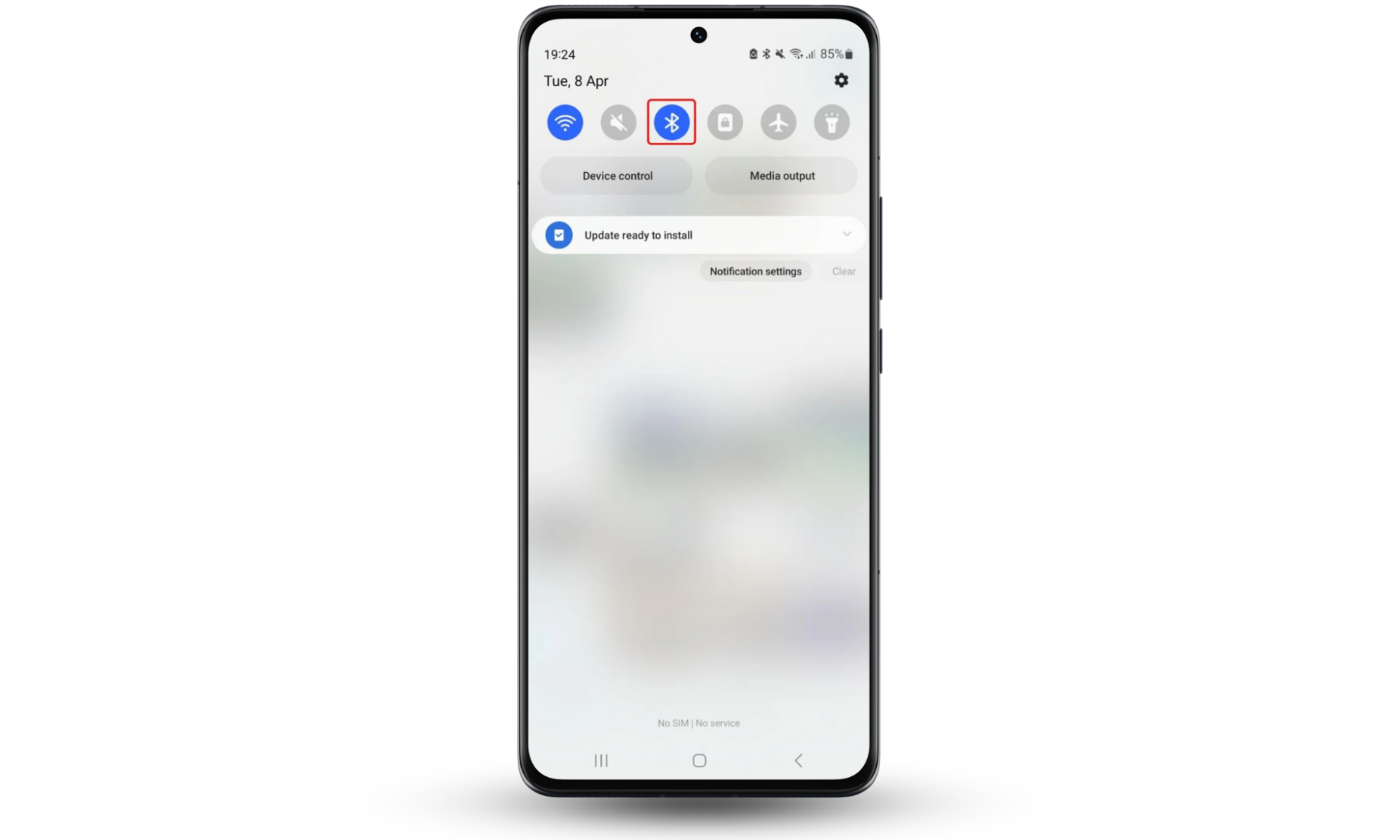 Quick Settings on an Android, with the Bluetooth icon highlighted. If you want to stop people from tracking your phone, disabling Bluetooth could help. Quick Settings on an Android, with the Bluetooth icon highlighted. If you want to stop people from tracking your phone, disabling Bluetooth could help.