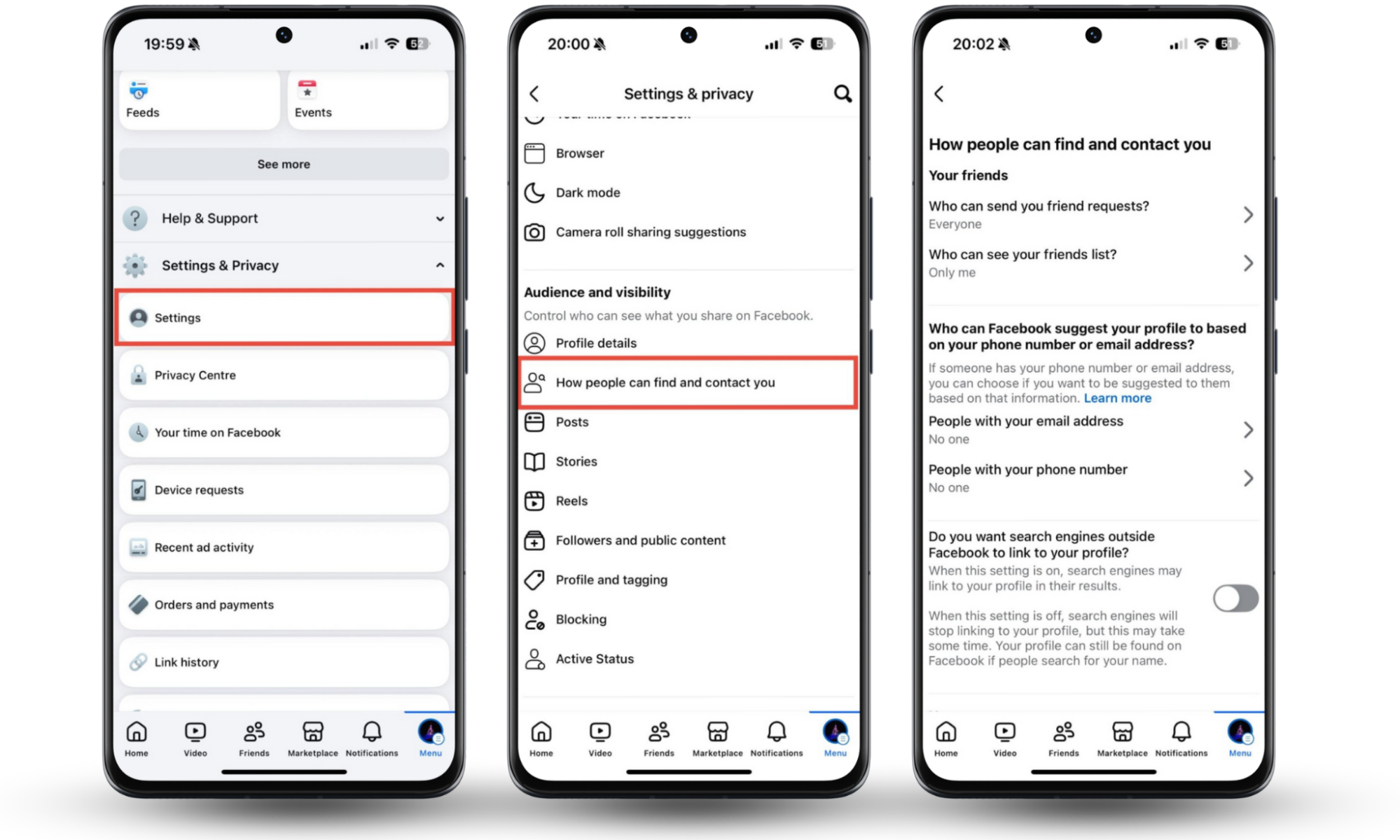 How to improve your privacy settings on Facebook, using the iOS app. If you're worried about Facebook People You May Know stalking, remember to lock down your Facebook privacy settings. How to improve your privacy settings on Facebook, using the iOS app. If you're worried about Facebook People You May Know stalking, remember to lock down your Facebook privacy settings.