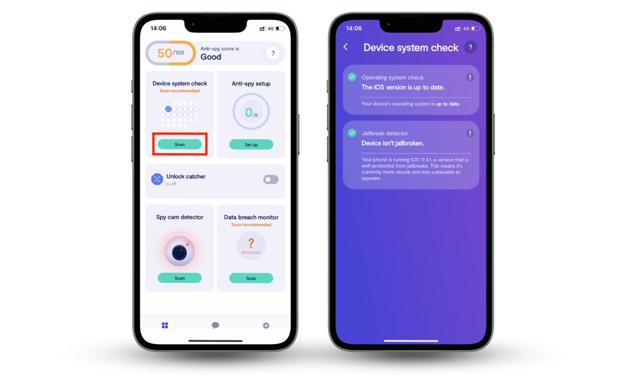 These Clario app screenshots show how to run a Device System Check to enhance your privacy after blocking location on Instagram. These Clario app screenshots show how to run a Device System Check to enhance your privacy after blocking location on Instagram.