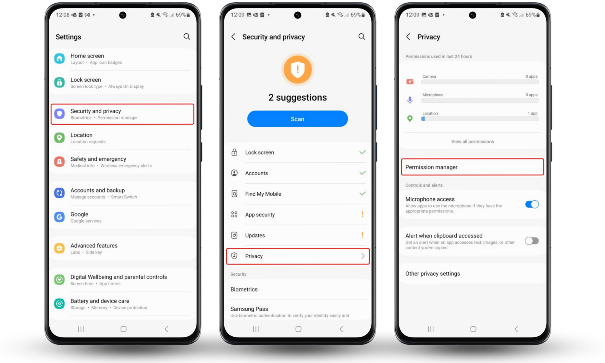 The steps needed to check app permissions on an Android phone. To detect malware on Android, you can look for unusual app permissions. The steps needed to check app permissions on an Android phone. To detect malware on Android, you can look for unusual app permissions.